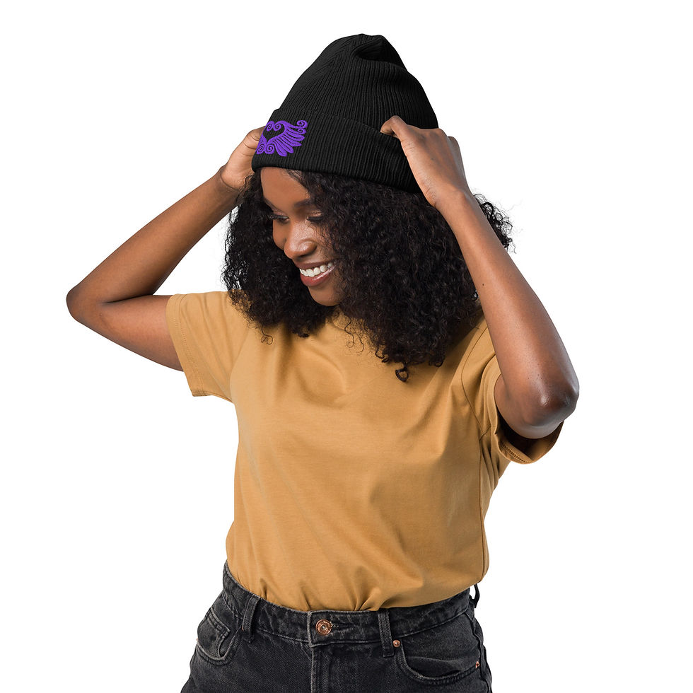 Thumbnail: Eco Organic Haight Ashbury Heart Beanie