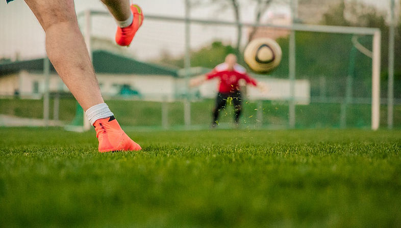 Doel van het voetbal Shot