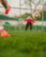Doel van het voetbal Shot
