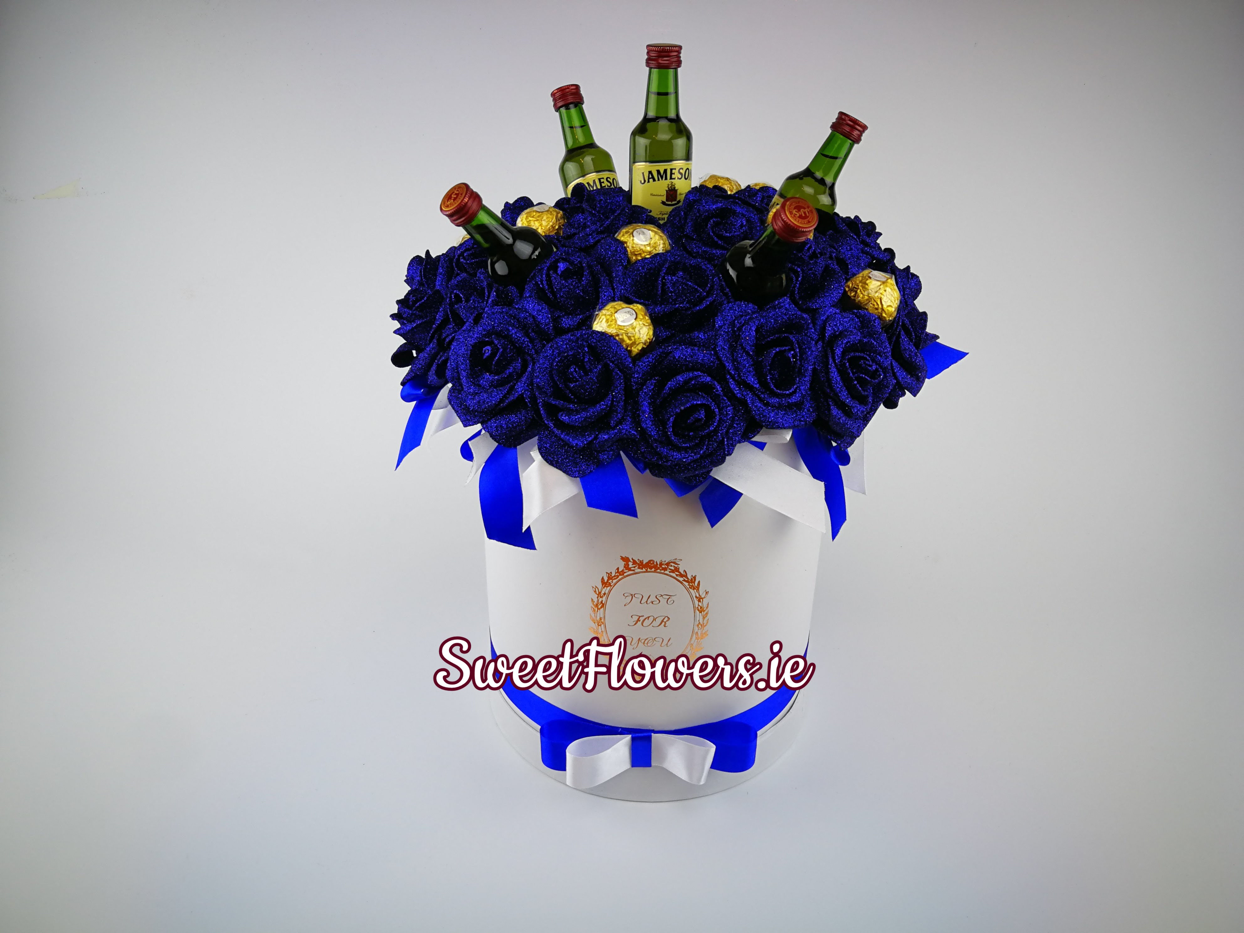 Royal Blue Hatbox 'Just for Him'