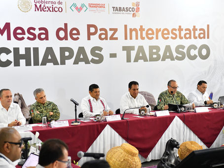 Fortalecen Tabasco y Chiapas acuerdos por la seguridad, al firmar nueva colaboración para combatir los delitos; “nunca más se cruzará la frontera entre la delincuencia y las autoridades”.