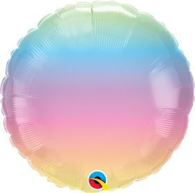 Helium-inflated 18" Round Ombré Pastel