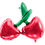Thumbnail: SHAPE CHERRY  Foil Balloon (Party Deco Brand)