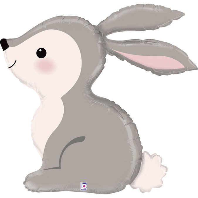 Helium-inflated Woodland Bunny