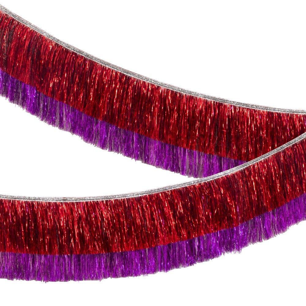 Meri Meri Red & Pink Tinsel Fringe Garland