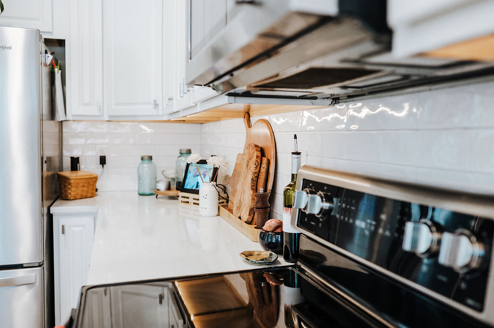 White remodled kitchen