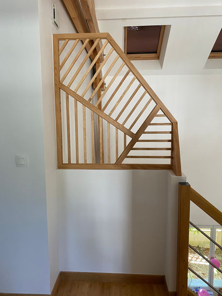 Rénovation d'une maison et création d'un claustra sur mesure.