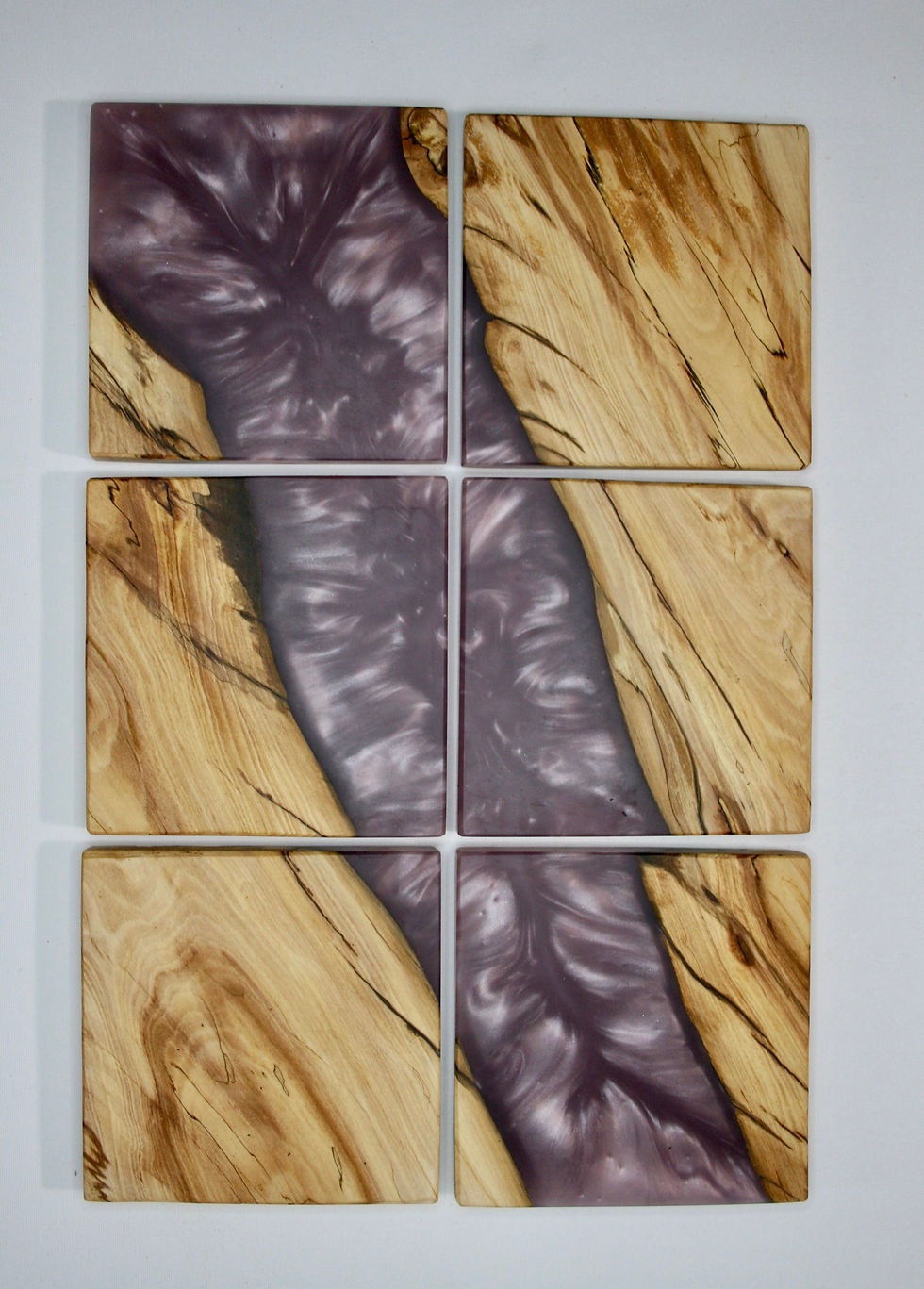 Thumbnail: Lavender and apple coasters. Set of 2