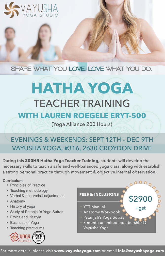 NEW REGISTRATION! 200HR HATHA YTT