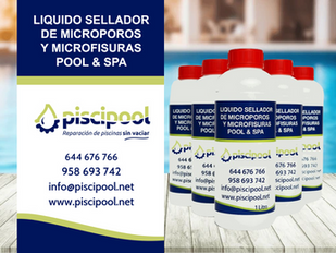 Sellador de fugas líquido para microporos y microfisuras.