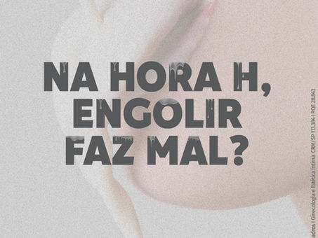 Engolir faz mal?