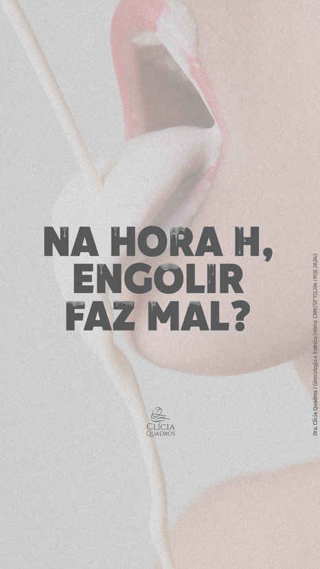 Engolir faz mal?