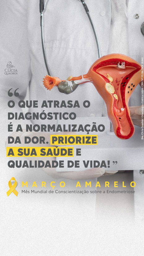 Março Amarelo: Dia Mundial de Conscientização sobre a Endometriose