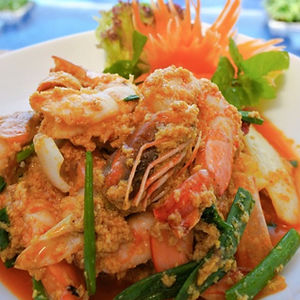 1630-กุ้งผัดผงกะหรี่