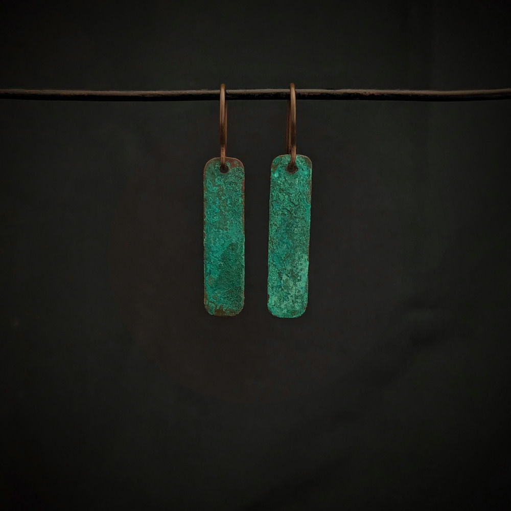 Earrings S with 'Green Obsession' reaction