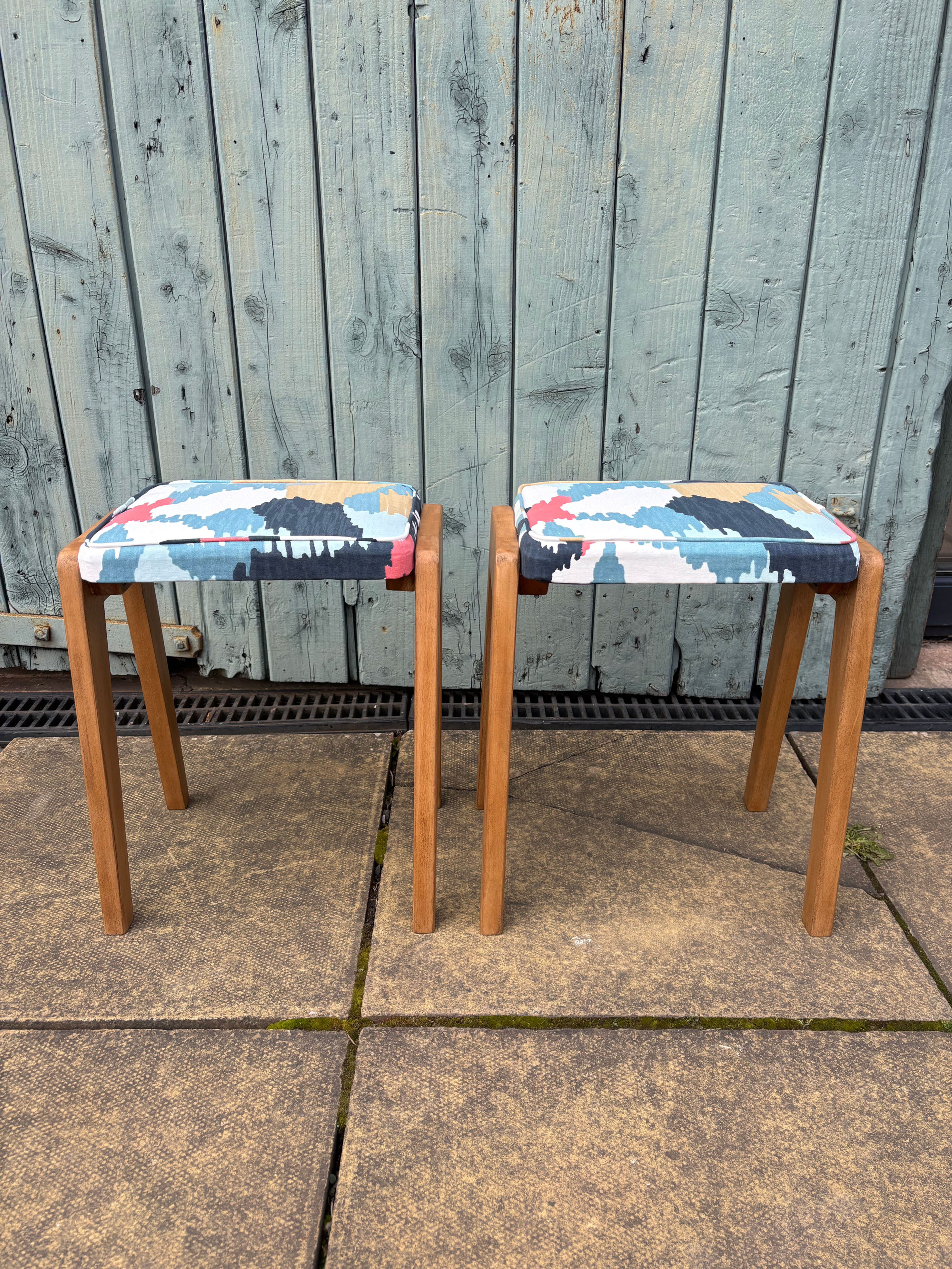 Pair of Mid Century Stools 