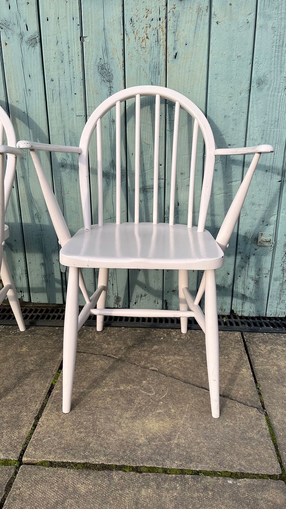 Thumbnail: 4 Ercol Style Mid Century Painted Chairs