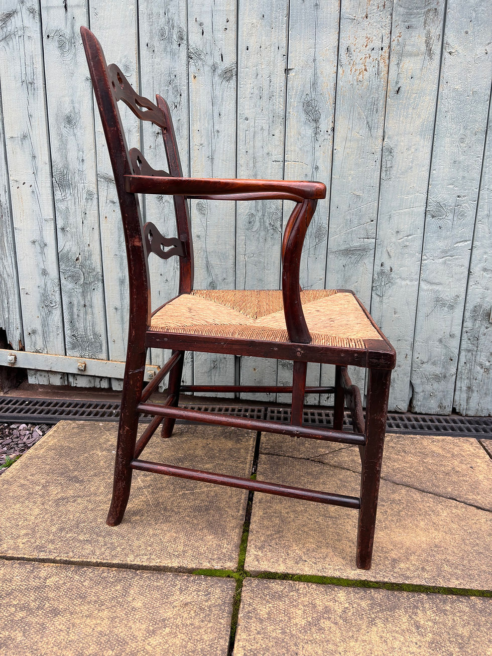 Thumbnail: Arts & Crafts Ladderback Armchair