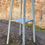 Thumbnail: Blue Painted Plant Stand 