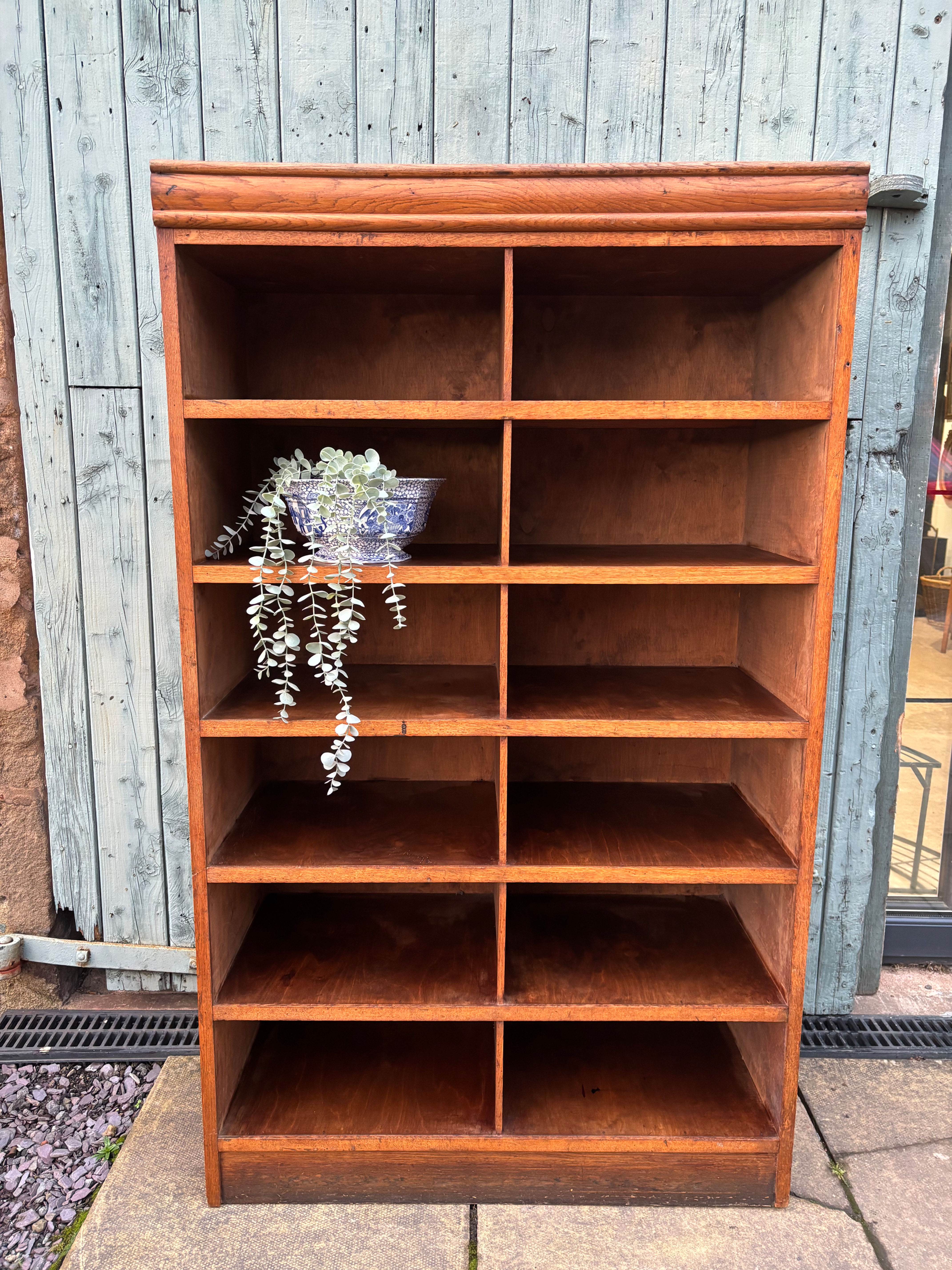 Large Oak Bookcase / Storage Unit