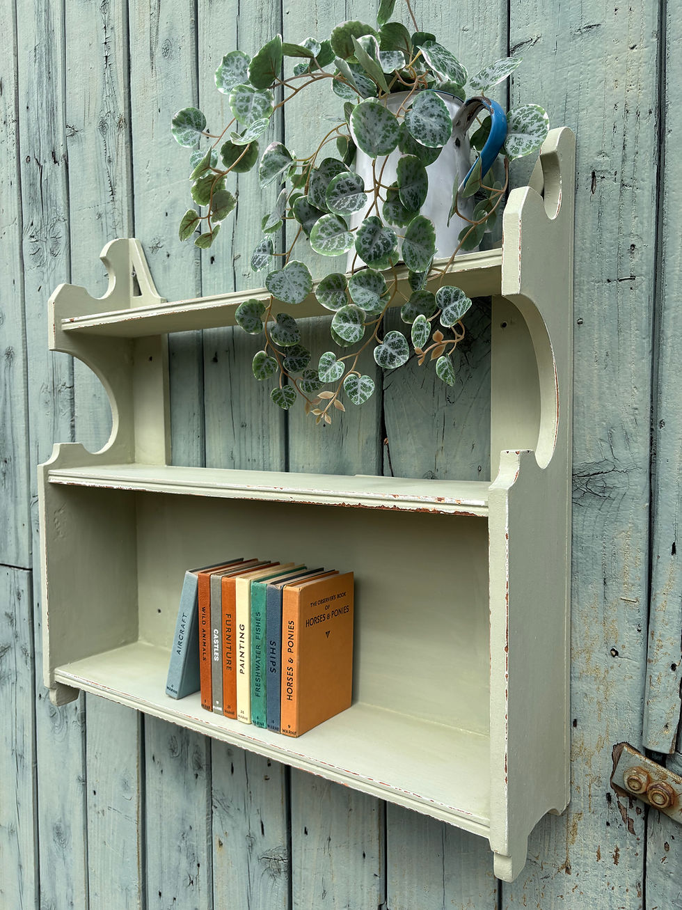 Thumbnail: Painted Green Wall Shelf
