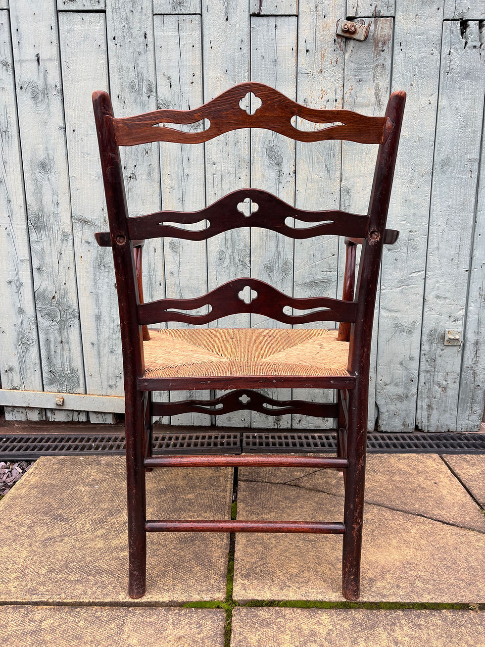 Thumbnail: Arts & Crafts Ladderback Armchair