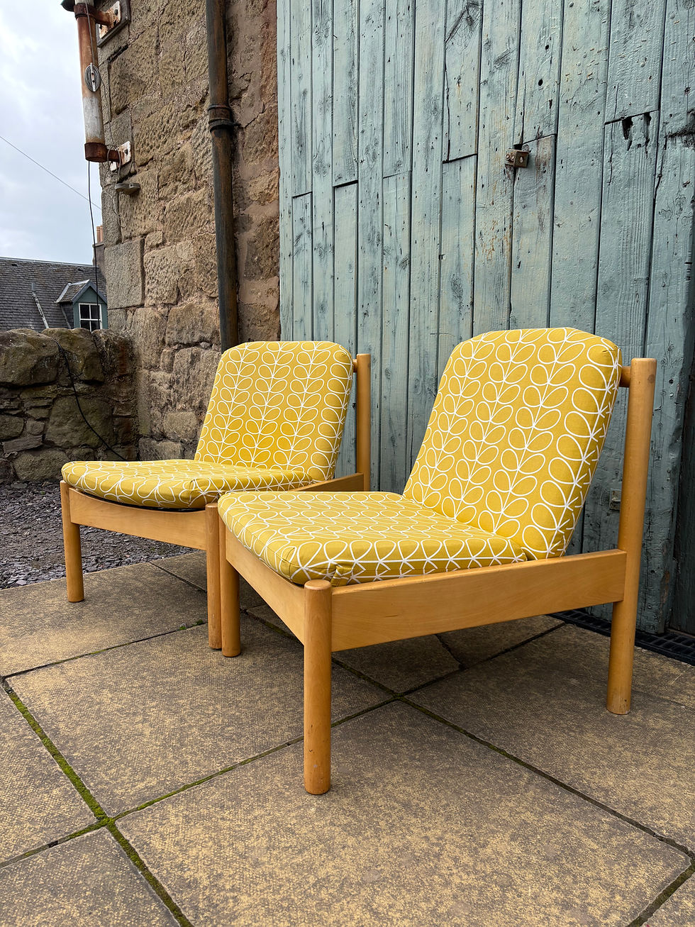 Thumbnail: Pair of Ercol Model 747 Lounge Chairs 
