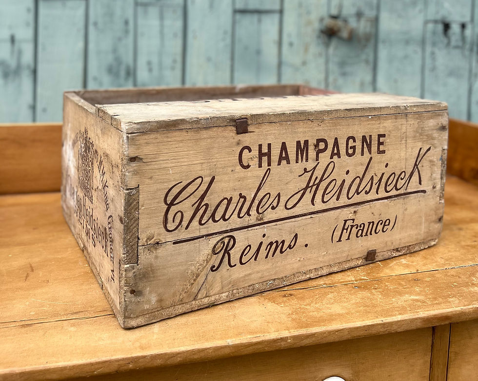 Vintage French Champagne Crate
