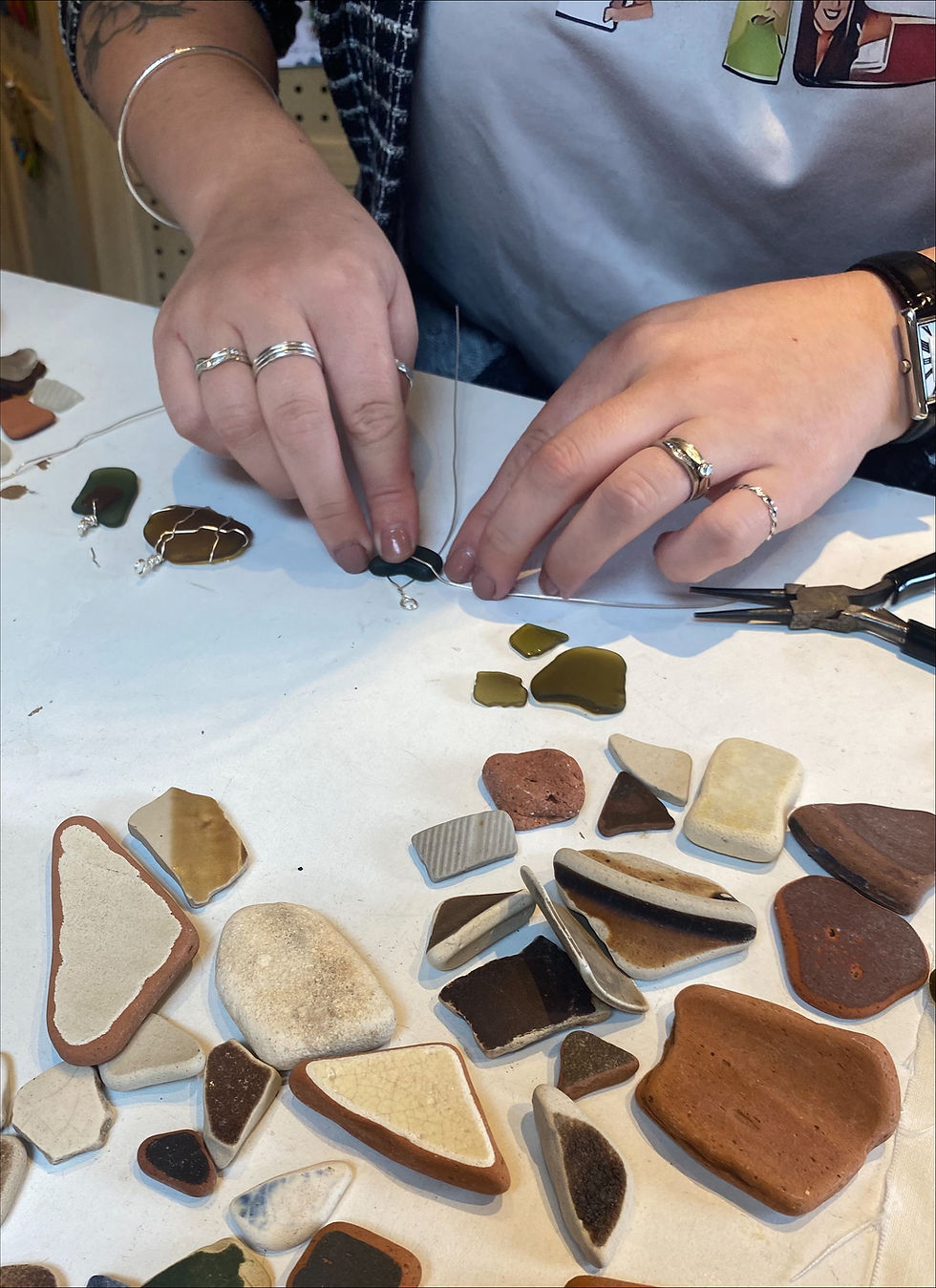 Thumbnail: Sea Glass Jewellery Workshop (Saturday 27th June 2026 10.30am - 1pm)