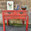 Thumbnail: Chinese Red Lacquered Console Table 