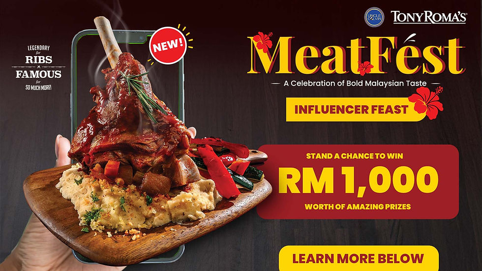 (R2) Tony Roma's "Meatfest" Influencer Feast