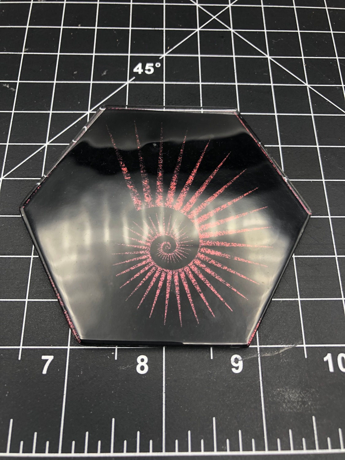 Coaster / wall tile 3.5 inch Hexagon 