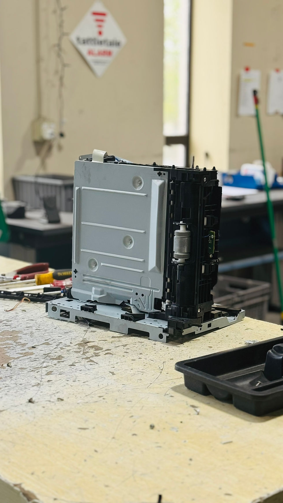 Dismantled electronics for recycling