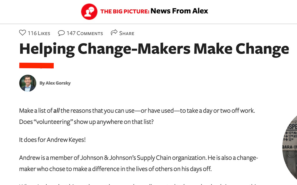 Alex Gorsky Blog Post