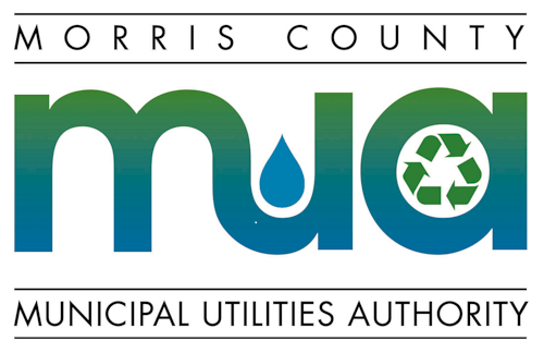 Morris County MUA logo with water drop and recycling symbol.