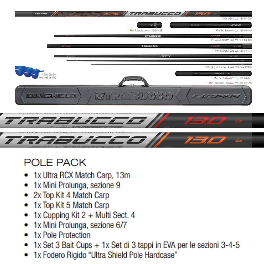 Trabucco Ultra XPS match carp canna Roubaisienne