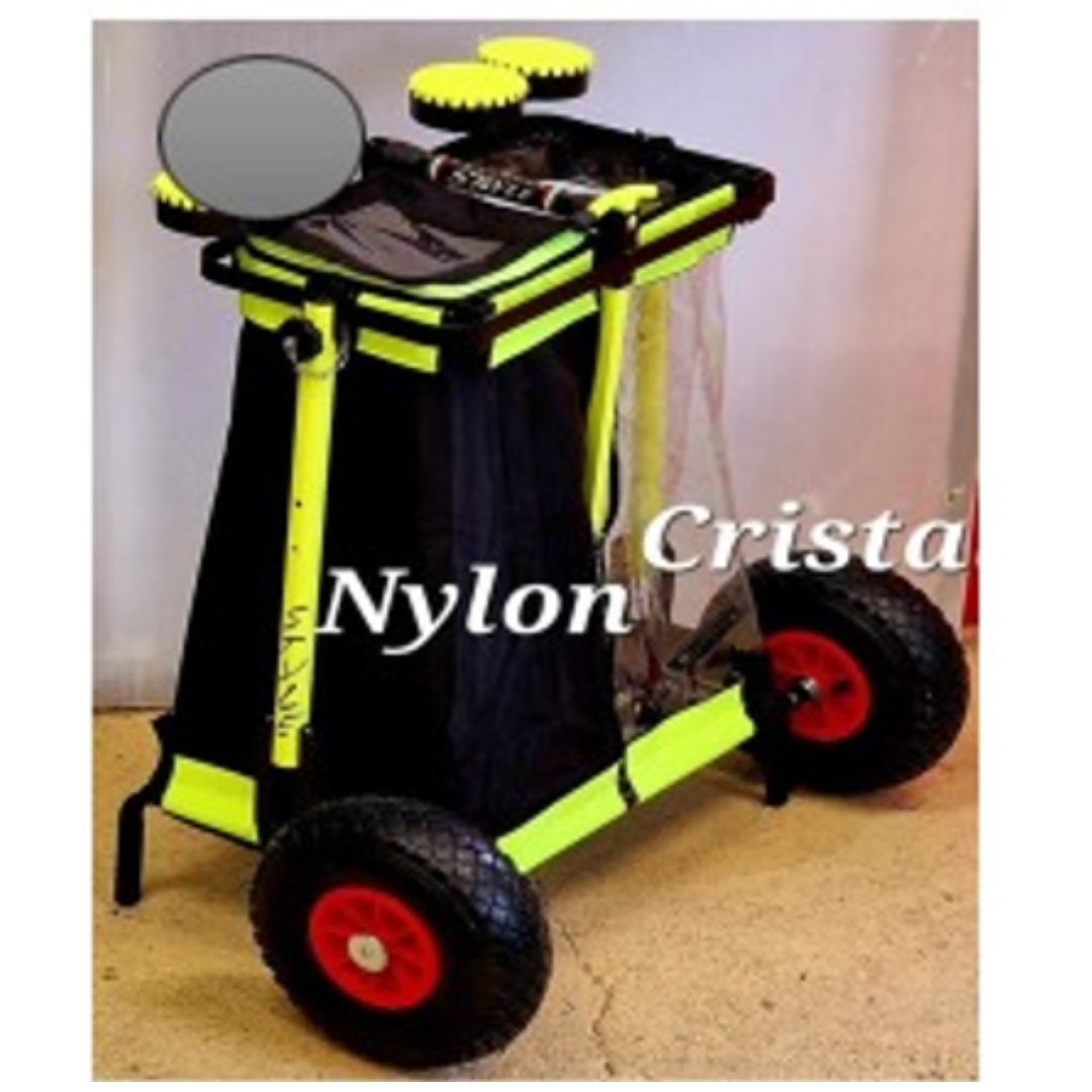 Carrello porta pesci Doppio pozzetto cristal + nylon