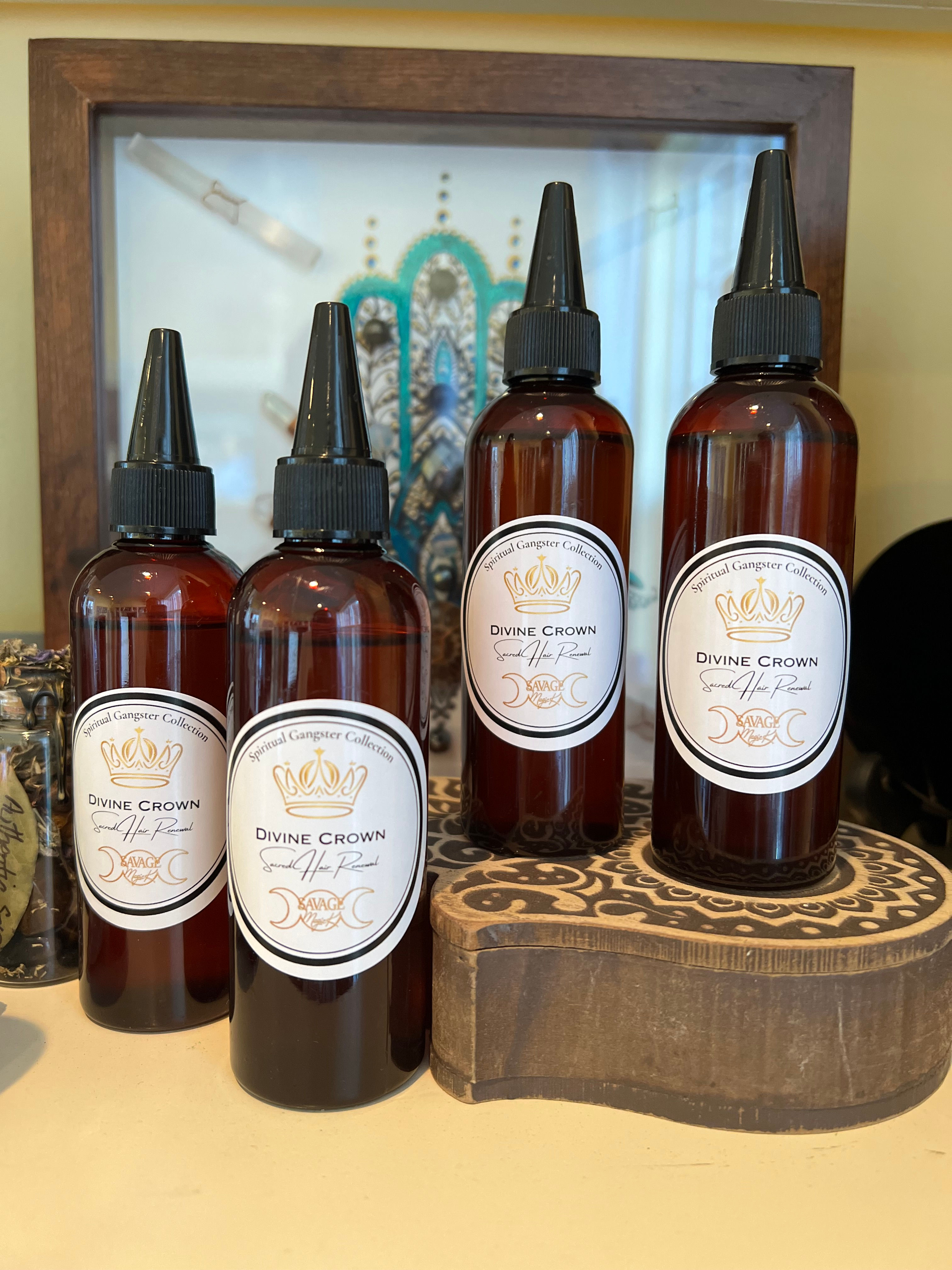 Divine Crown: Sacred Hair and Beard Renewal Serum