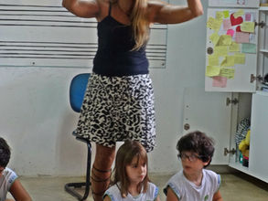 Aula de Música com a professora Vera