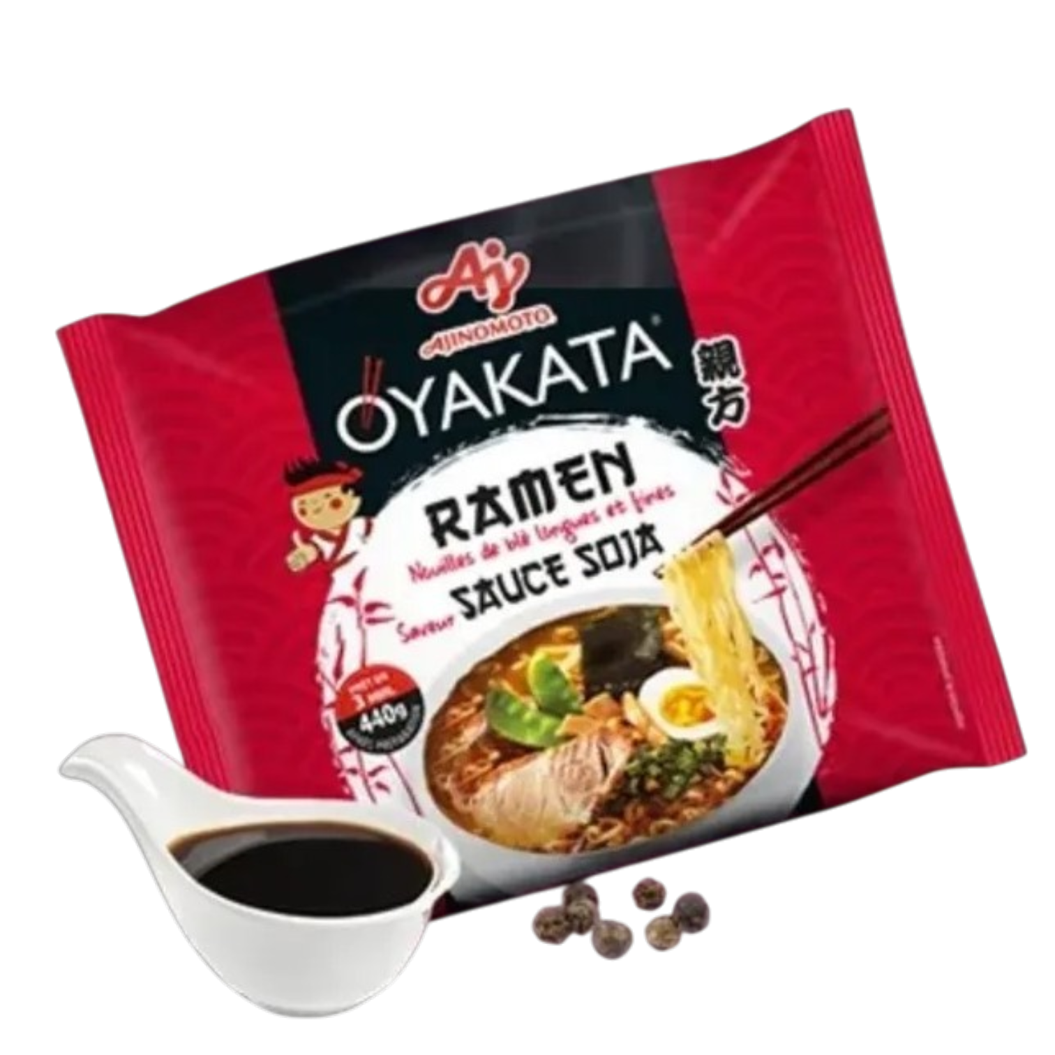 Sachet de ramen instantané Oyakata Ajinomoto saveur sauce soja shōyu
