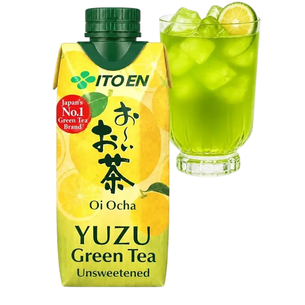 Brique Ito En Oi Ocha thé vert yuzu non sucré 330ml, marque japonaise n°1