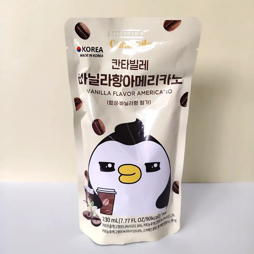Sachet Cantabile Americano saveur vanille 230ml, café glacé coréen