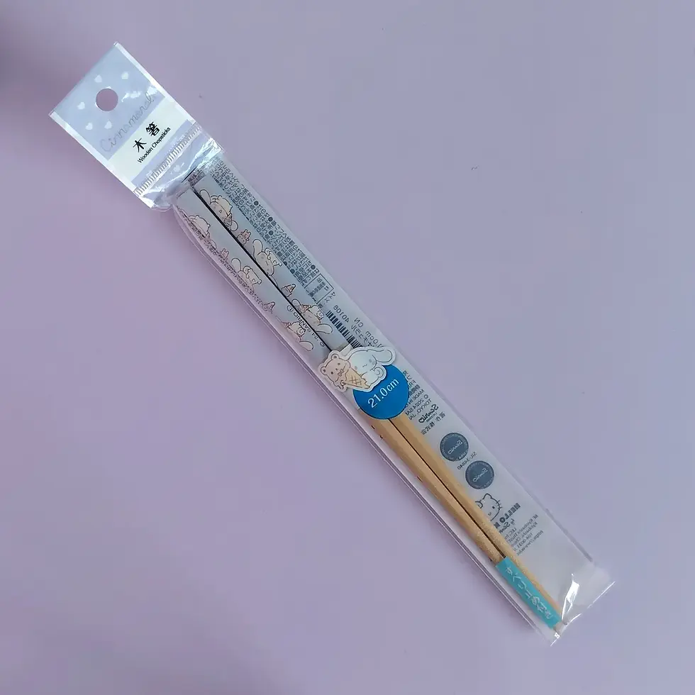 Baguettes Cinnamoroll Sanrio 21cm, design doux bleu ciel kawaii