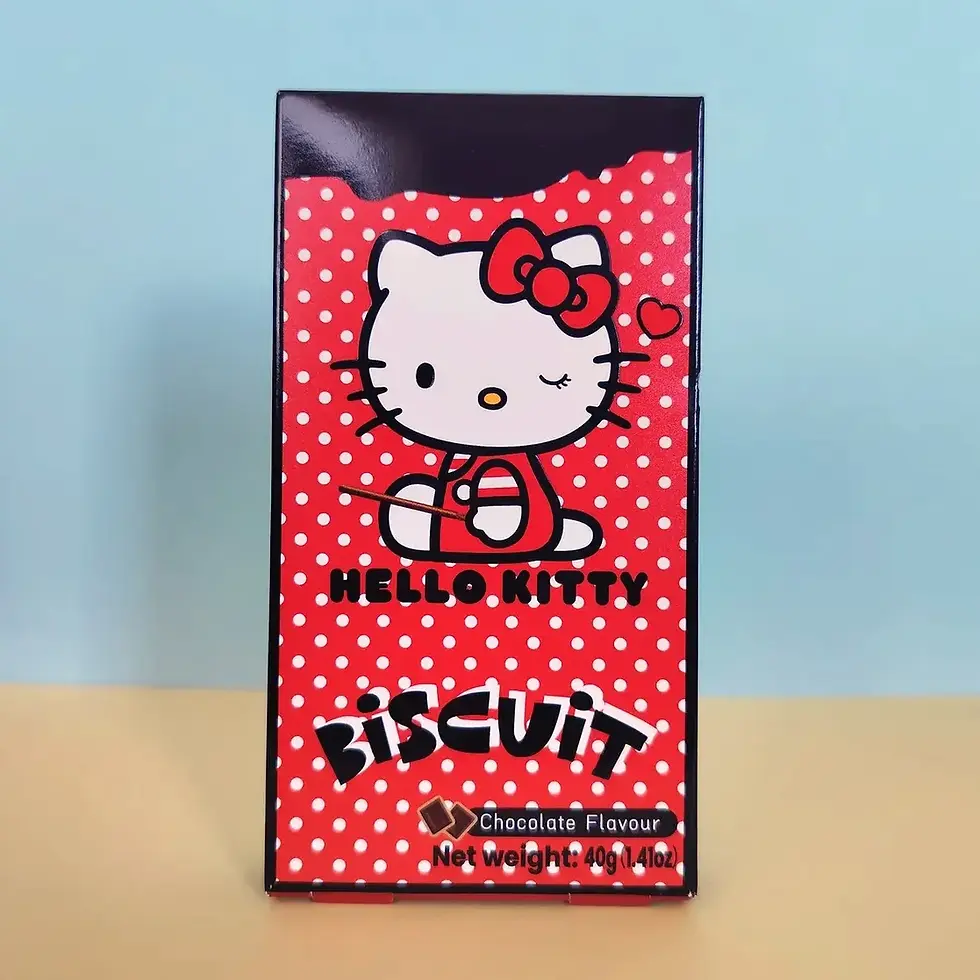Boîte Hello Kitty Biscuit Chocolate Flavour Tokimeki, bâtonnets enrobés cacao collector 40g