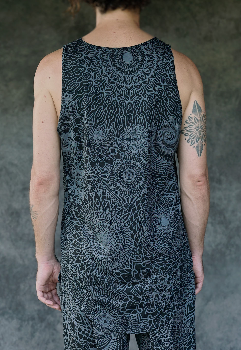Thumbnail: Mandala Tank Top Navy Grey