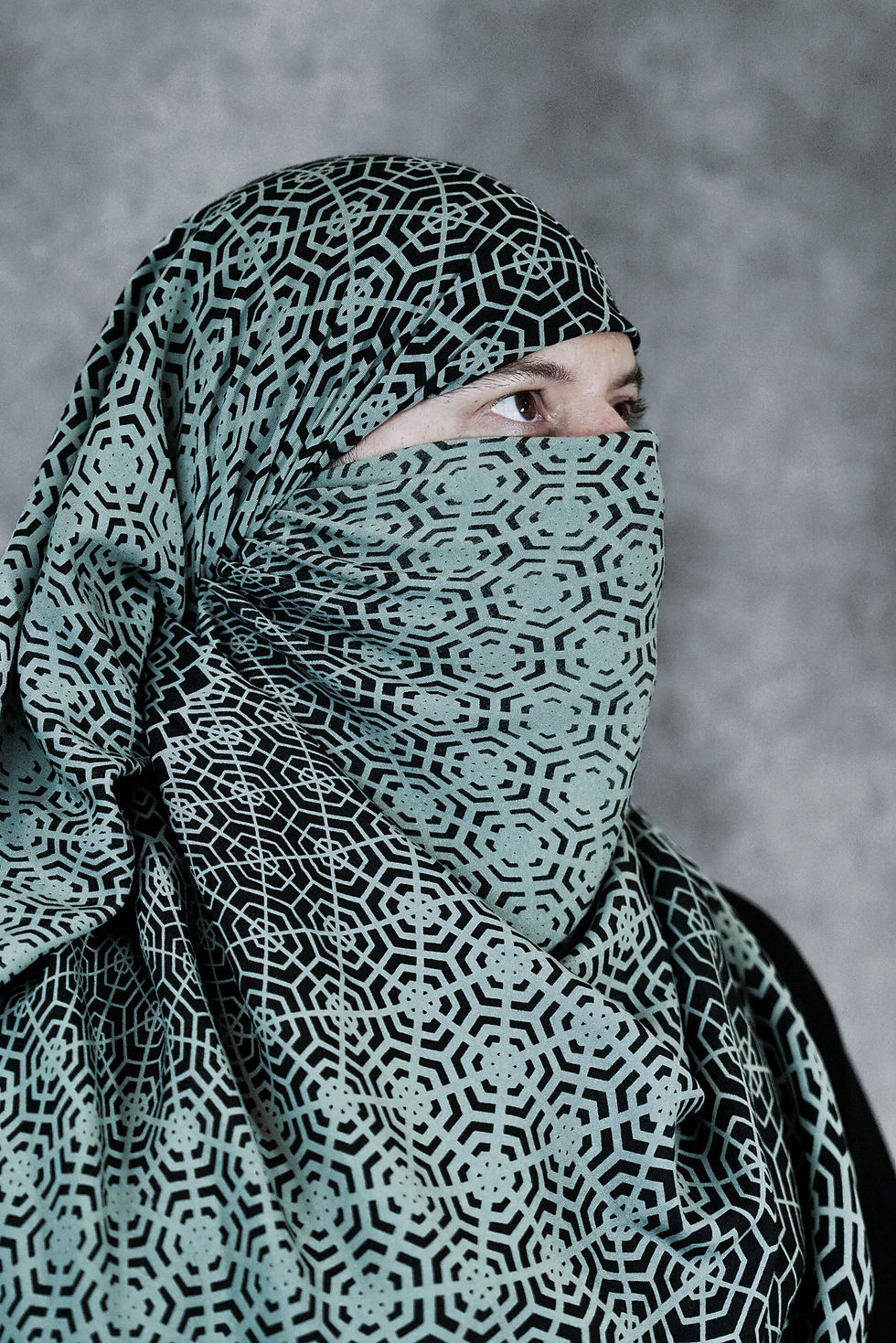 Thumbnail: Hyperspace Tapestry/ Scarf Aquamarine