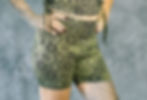 Short Matrix Leggings Olive Green