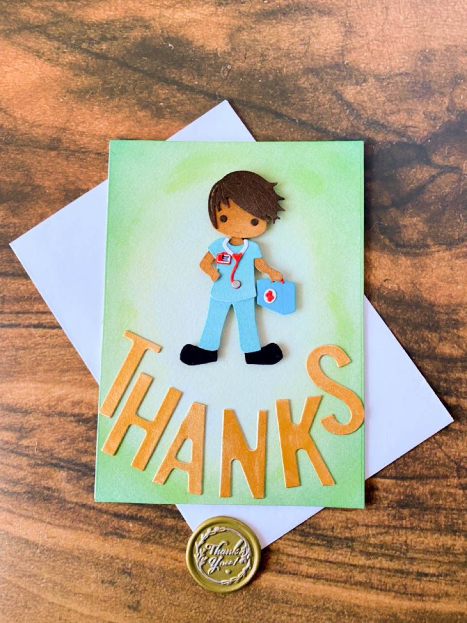 Thanks Nurse Greeting Card, Nurse Gratitude Greeting Card