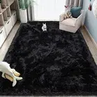 Tapete Felpudo Texfine 1,00x1,50 Preto Liso Antiderrapante para Sala e Quarto