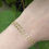 Thumbnail: Double chain bracelet 14k Gold Fill Starburst sparkly chain